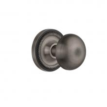 Nostalgic Warehouse 702588 - Nostalgic Warehouse Rope Rosette Single Dummy New York Door Knob in Antique Pewter