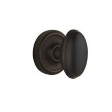 Nostalgic Warehouse 704765 - Nostalgic Warehouse Classic Rosette Single Dummy Homestead Door Knob in Oil-Rubbed Bronze