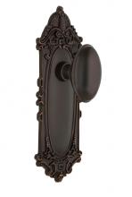 Nostalgic Warehouse 707977 - Nostalgic Warehouse Victorian Plate Single Dummy Homestead Door Knob in Timeless Bronze