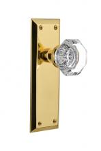 Nostalgic Warehouse 709440 - Nostalgic Warehouse New York Plate Passage Waldorf Door Knob in Unlacquered Brass