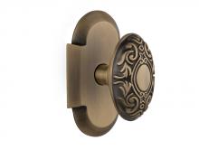 Nostalgic Warehouse 713054 - Nostalgic Warehouse Cottage Plate Single Dummy Victorian Door Knob in Antique Brass