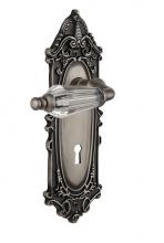 Nostalgic Warehouse 714250 - Nostalgic Warehouse Victorian Plate with Keyhole Single Dummy Parlor Lever in Antique Pewter