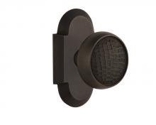 Nostalgic Warehouse 715176 - Nostalgic Warehouse Cottage Plate Single Dummy Craftsman Door Knob in Oil-Rubbed Bronze