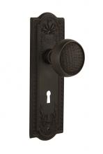 Nostalgic Warehouse 716416 - Nostalgic Warehouse Meadows Plate with Keyhole Passage Craftsman Door Knob in Oil-Rubbed Bronze