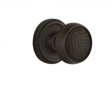 Nostalgic Warehouse 716432 - Nostalgic Warehouse Classic Rosette Single Dummy Craftsman Door Knob in Oil-Rubbed Bronze