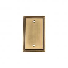 Nostalgic Warehouse 719745 - Nostalgic Warehouse Deco Switch Plate with Blank Cover in Antique Brass