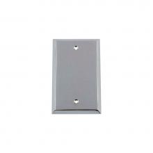 Nostalgic Warehouse 719853 - Nostalgic Warehouse New York Switch Plate with Blank Cover in Bright Chrome