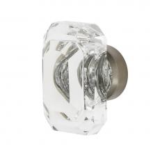 Nostalgic Warehouse 750030 - Nostalgic Warehouse Baguette Cut Clear Crystal 1 9/16'' Cabinet Knob in Satin Nickel