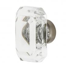 Nostalgic Warehouse 755446 - Nostalgic Warehouse Baguette Cut Crystal 1 3/4'' Cabinet Knob in Satin Nickel