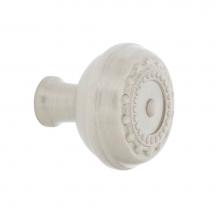 Nostalgic Warehouse 756117 - Nostalgic Warehouse Meadows Brass 1 3/8'' Cabinet Knob in Satin Nickel