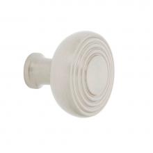 Nostalgic Warehouse 756133 - Nostalgic Warehouse Deco Brass 1 3/8'' Cabinet Knob in Satin Nickel