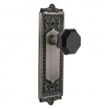 Nostalgic Warehouse 722338 - Nostalgic Warehouse Egg & Dart Plate Single Dummy Waldorf Black Door Knob in Antique Pewter