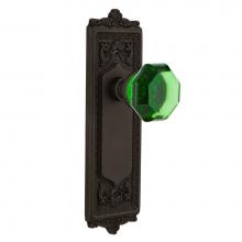 Nostalgic Warehouse 724546 - Nostalgic Warehouse Egg & Dart Plate Privacy Waldorf Emerald Door Knob in Oil-Rubbed Bronze