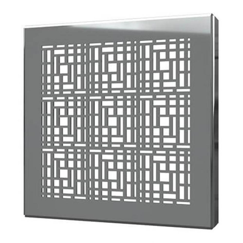 Square Drain Cover 4In Deco Polished Ss