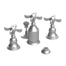 Rubinet 6CRVCSCWH - Bidet Fitting With Spray, Diverter, With Vacuum Breaker (Less Drain)