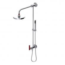 Rubinet 4UGN3CHMR - Bar With Inlet At Diverter. Includes Lasalle Shower Head, 12'' Shower Arm, 30'&apos