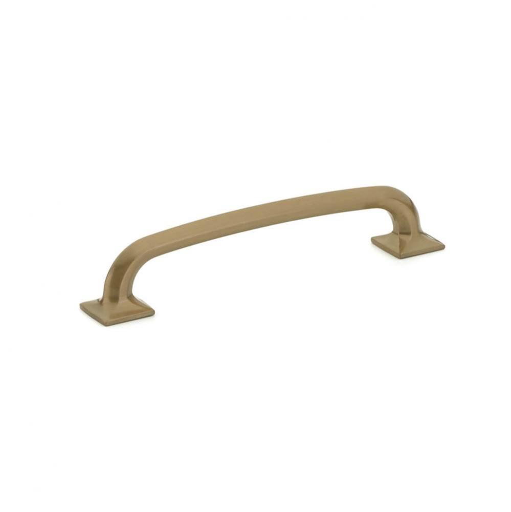 Pull, Square Bases, Brushed Bronze, 6'' cc