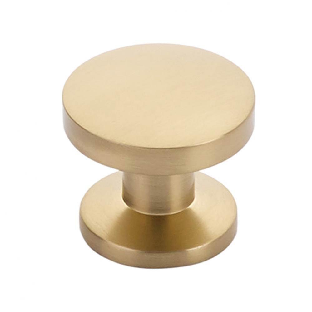 Knob, Signature Satin Brass, 1-3/8'' dia