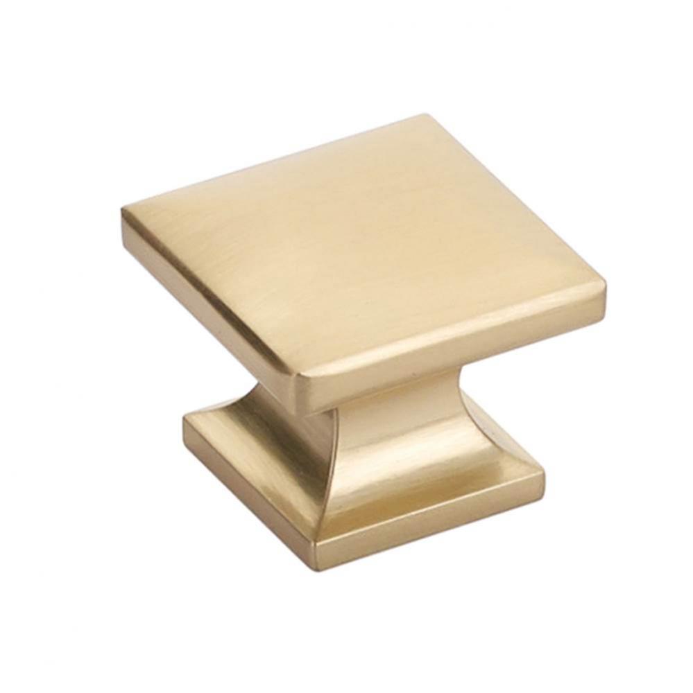 Knob, Signature Satin Brass, 1-3/8'' dia