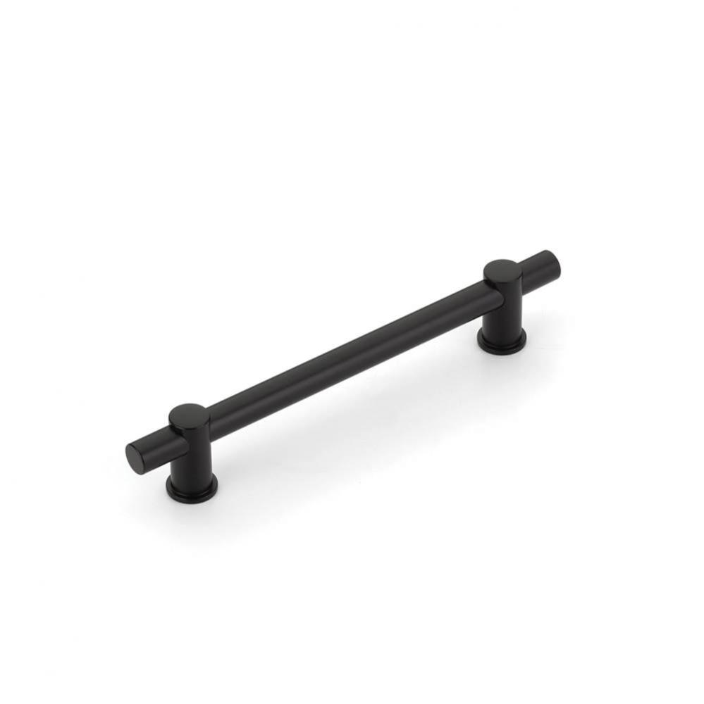 Fonce,Bar Pull,6'' Cc With Matte Black Bar And Satin Brass Stems