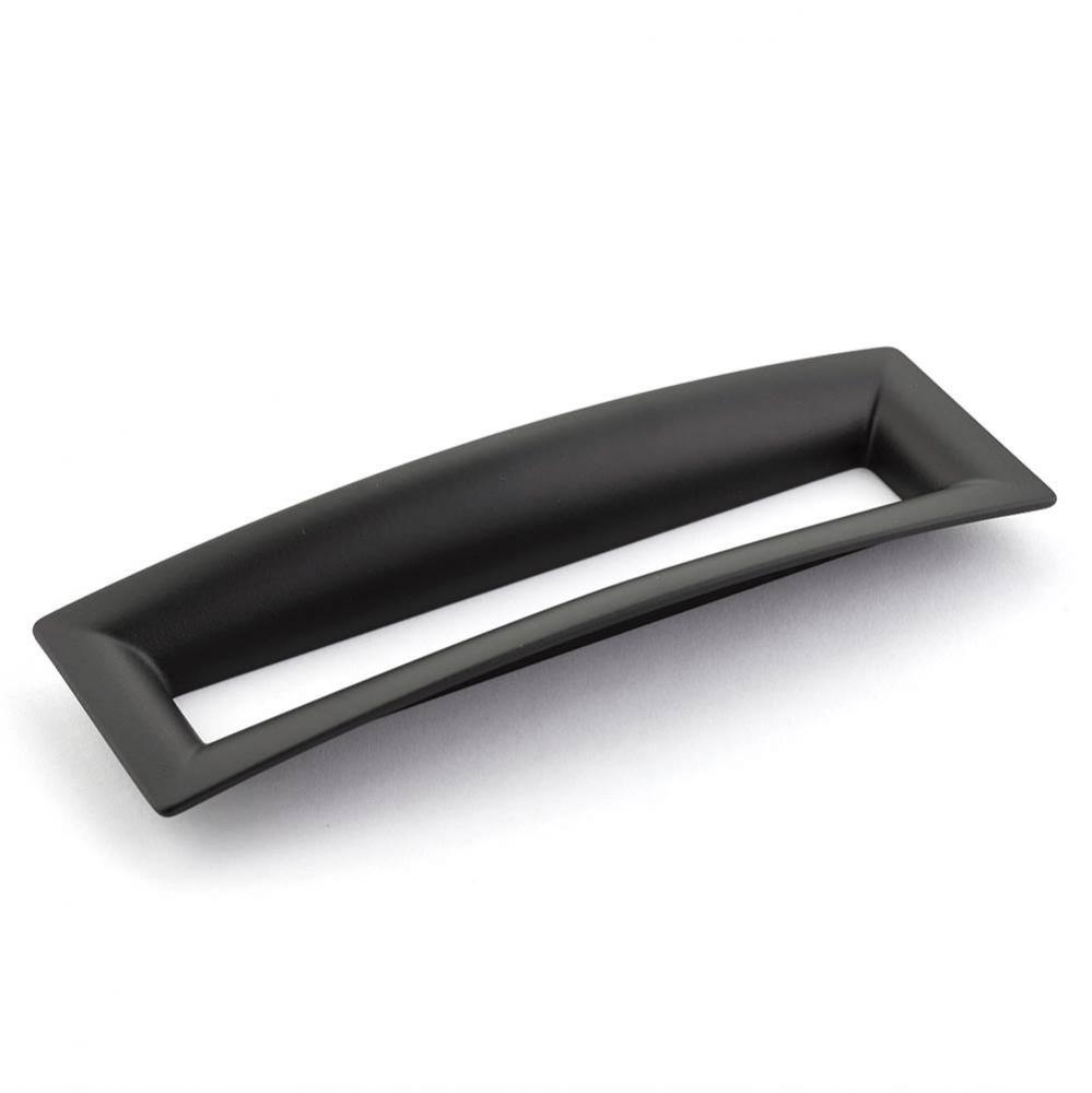 Pull, Flared Rectangle, Matte Black, 160 mm cc