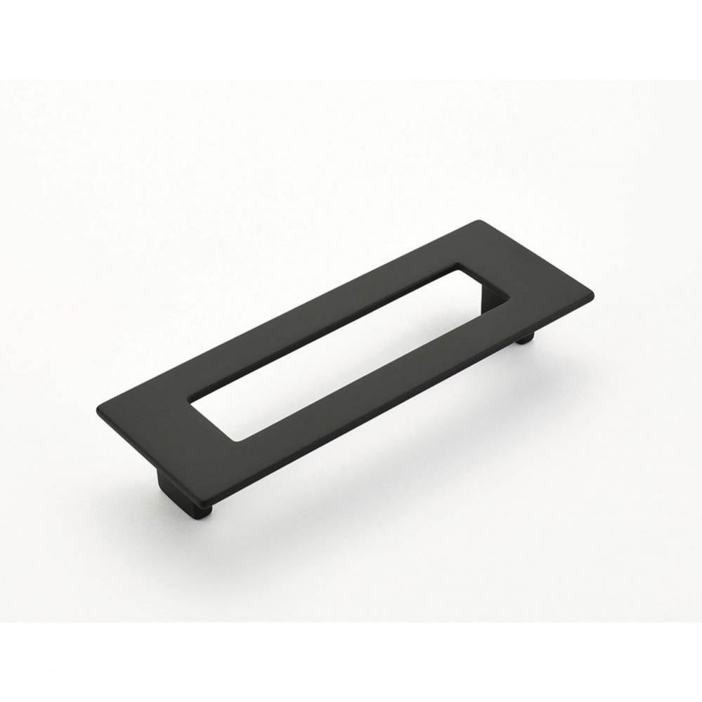 Pull, Rectangle, Matte Black, 128 mm cc