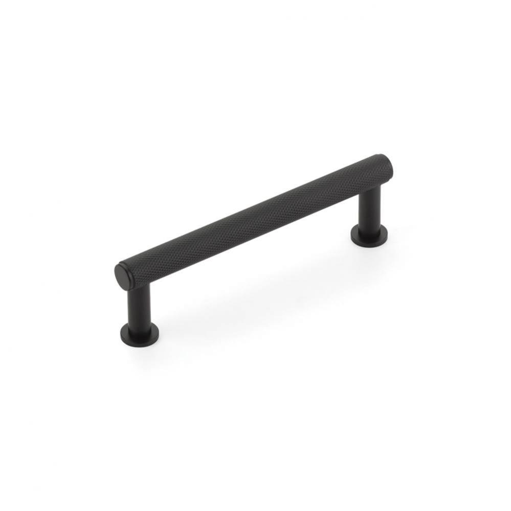 Pub House, Pull, Knurled, Matte Black, 4'' cc