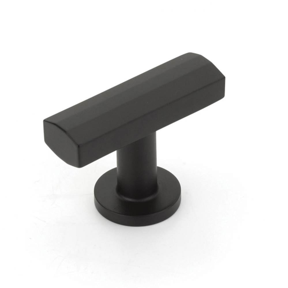 T-Knob, Matte Black, 1-3/4''