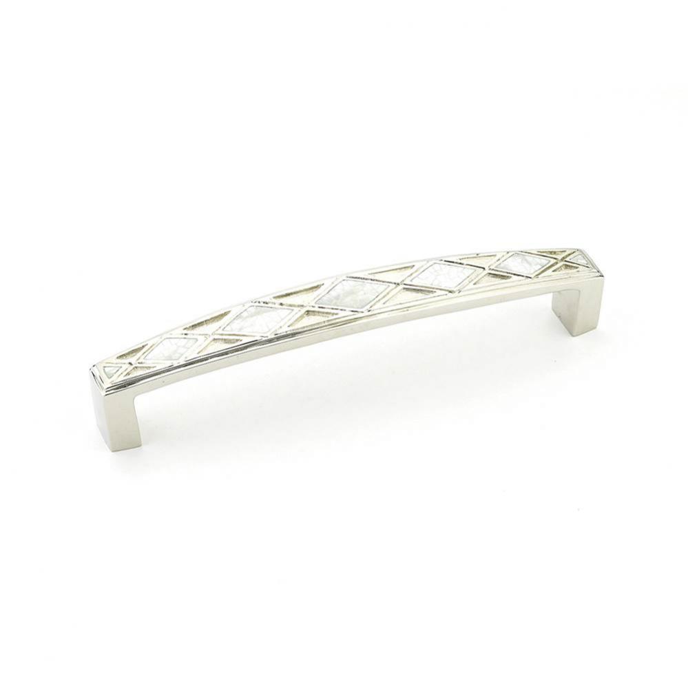 Pull, Mother of Pearl, Polished Nickel, 5-5/8'' cc