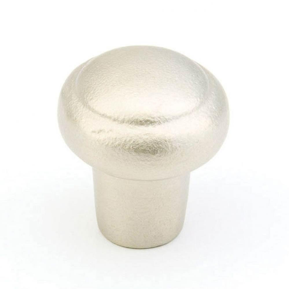 Knob, Round, Antique Silver, 1-3/8'' dia