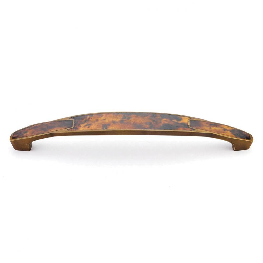 Tiger Penshell,Estate Dover Pull With Tiger Penshell Inlay,8'' Cc