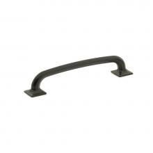 Schaub and Company 207-MB - Pull, Square Bases, Matte Black, 6'' cc