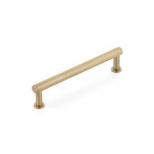 Schaub and Company 5005-SSB - Pub House, Pull, Knurled, Signature Satin Brass, 5'' cc