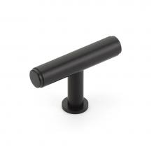 Schaub and Company 5101-MB - Pub House, T-Knob, Matte Black, 2''