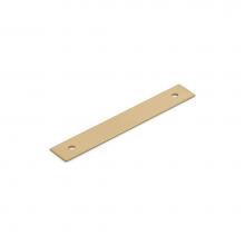 Schaub and Company 5103B-SSB - Pub House, Backplate for Pull, Signature Satin Brass, 3-1/2'' cc