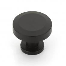 Schaub and Company 550-MB - Round Knob, Matte Black, 1-1/4'' dia