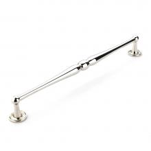 Schaub and Company 578-PN - Pull, Knurled Footplate, Polished Nickel 15'' cc