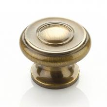 Schaub and Company 704-AB - Knob,  Antique Brass, 1-1/2'' dia