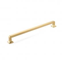 Schaub and Company BTB535-SSB - Back to Back, Appliance Pull, Signature Satin Brass, 15'' cc