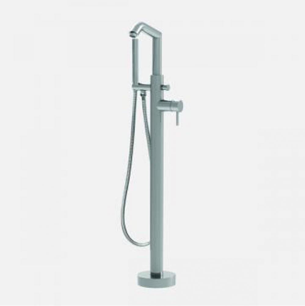 1700 - Contemporary Floormount Single-Hole Tub Filler W/Handshower Complete