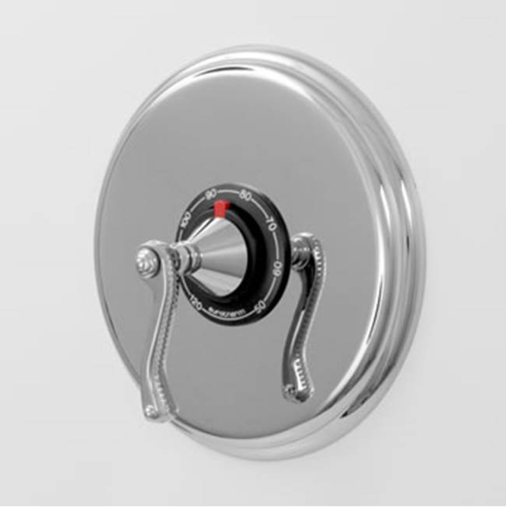 3/4'' Thermostatic Set with 9'' Plate TRIM DEVON POLISHED GOLD .24