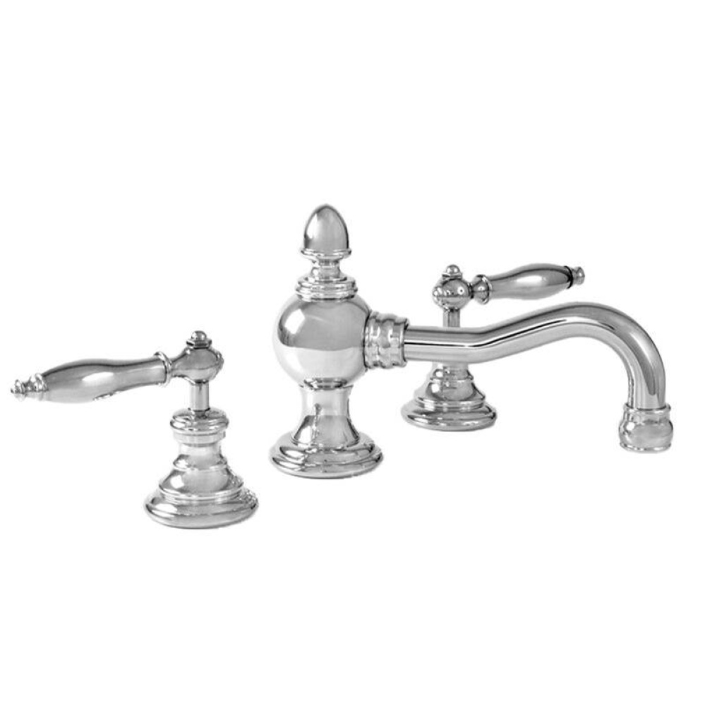 Cote D'Or Widespread Lavatory Set with 026 Finial Lever in Satin Brass PVD