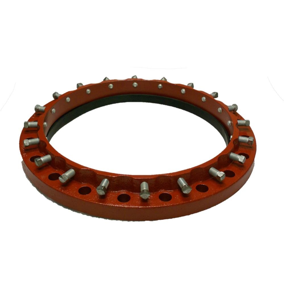 Zf2-C4 Restrained Flange Adapter, 4 In Flanged X 4 In Flanged, Iron, Red Alkyd Paint, 175 Lb