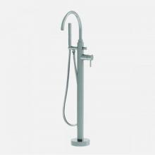 Sigma 1.3400530.G4 - 3400 - Contemporary Floormount Single-Hole Tub Filler W/Handshower Complete