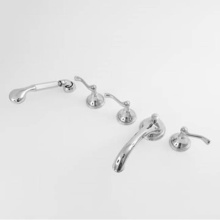 Sigma 1.400593T.54 - Roman Tub Set TRIM with Deckmount Handshower CHARLOTTE ELITE SATIN GOLD .54