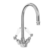 Sigma 7.0248510.05 - Single-Hole Bar Faucet with 485 Porcelain Lever in Black Oil Rubbed Bronze