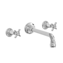 Sigma 7.5446307T.41 - St. Julien Wall/Vessel Lavatory Trim with 463 Cross Handle in Satin Brass PVD