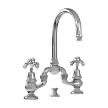 Sigma 7.5748108.45 - Sancerre Bridge Lavatory Set with 481 Drop Cross Handle in Sigma Satin Gold PVD