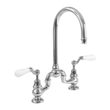 Sigma 7.57482030.05 - Sancerre Bridge Kitchen/Bar Faucet with 482 Offset Lever in Black Oil Rubbed Bronze