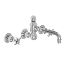 Sigma 7.5815707T.31 - Margaux Wall/Vessel Lavatory Trim with 157 Cross Handle in Polished Black